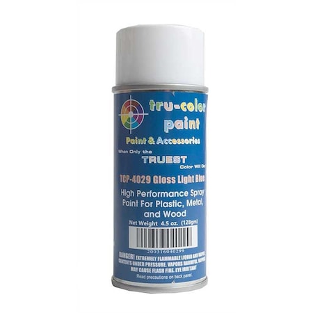 Tru-Color Paint 4.5 oz Spray Can Paint, Gloss Light Blue TCP4029